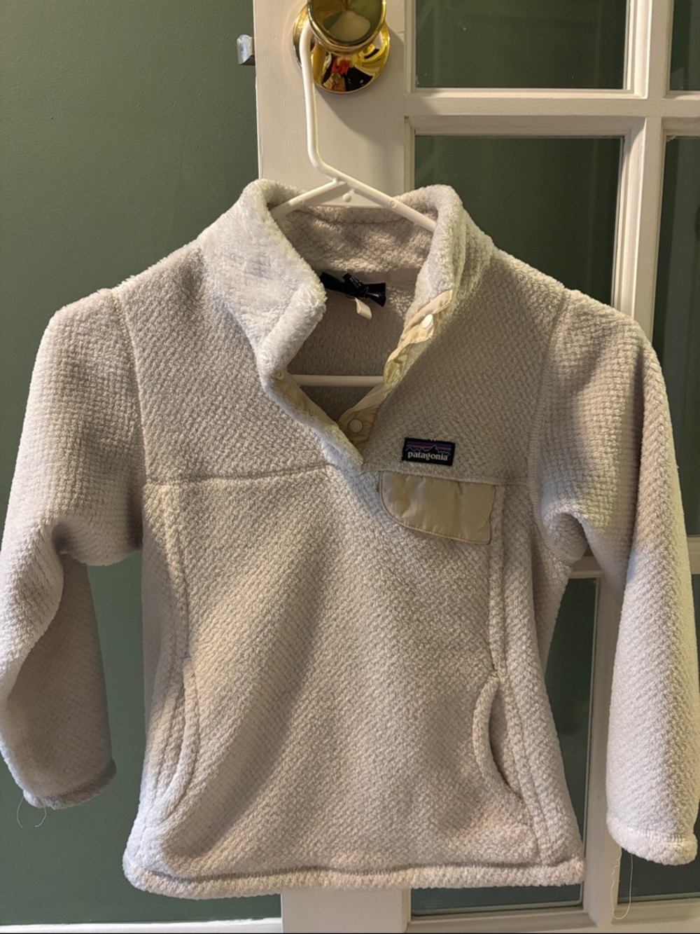 Patagonia Cream Snap-T Style Fleece Pullover